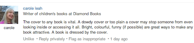 A book is dressed by the cover