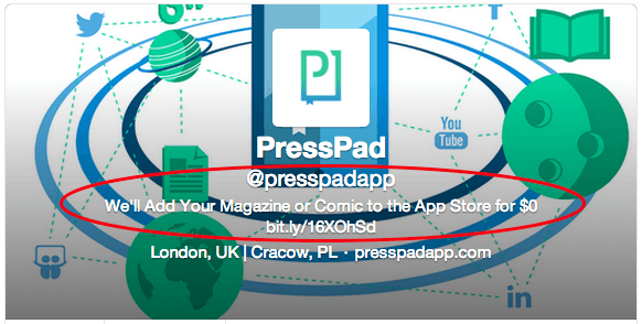 Follow us on Twitter