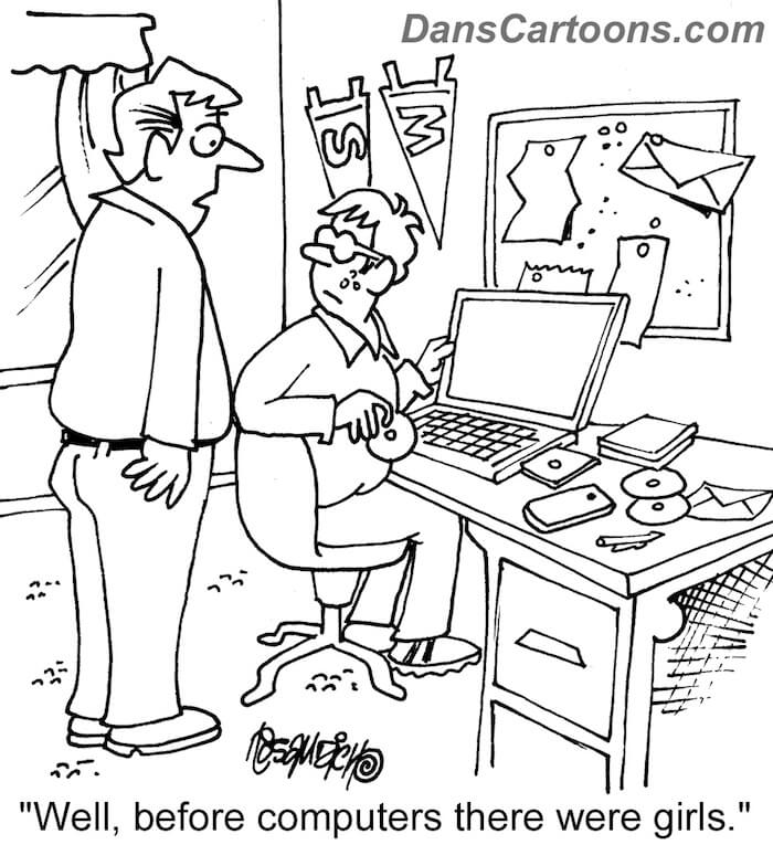 magazine gag cartoon