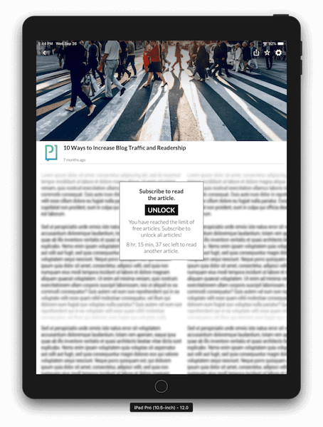 PressPad offers paywall flexible mechanism