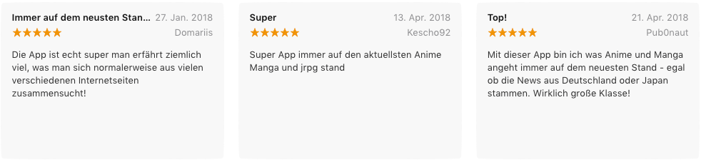 Anime Nachrichten