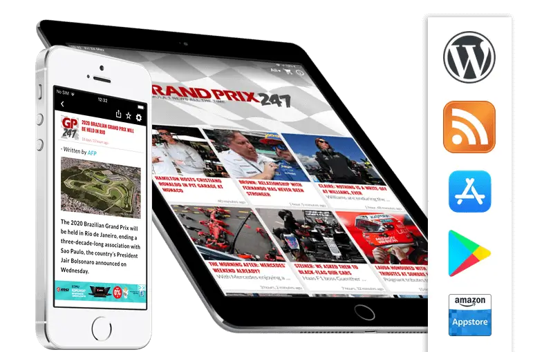 Mobile apps with a dynamic content from the webiste