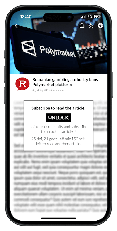 Romania Insider News App - metered paywall
